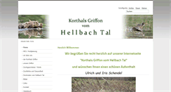 Desktop Screenshot of griffon-vom-hellbach-tal.de