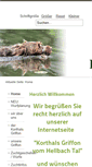 Mobile Screenshot of griffon-vom-hellbach-tal.de
